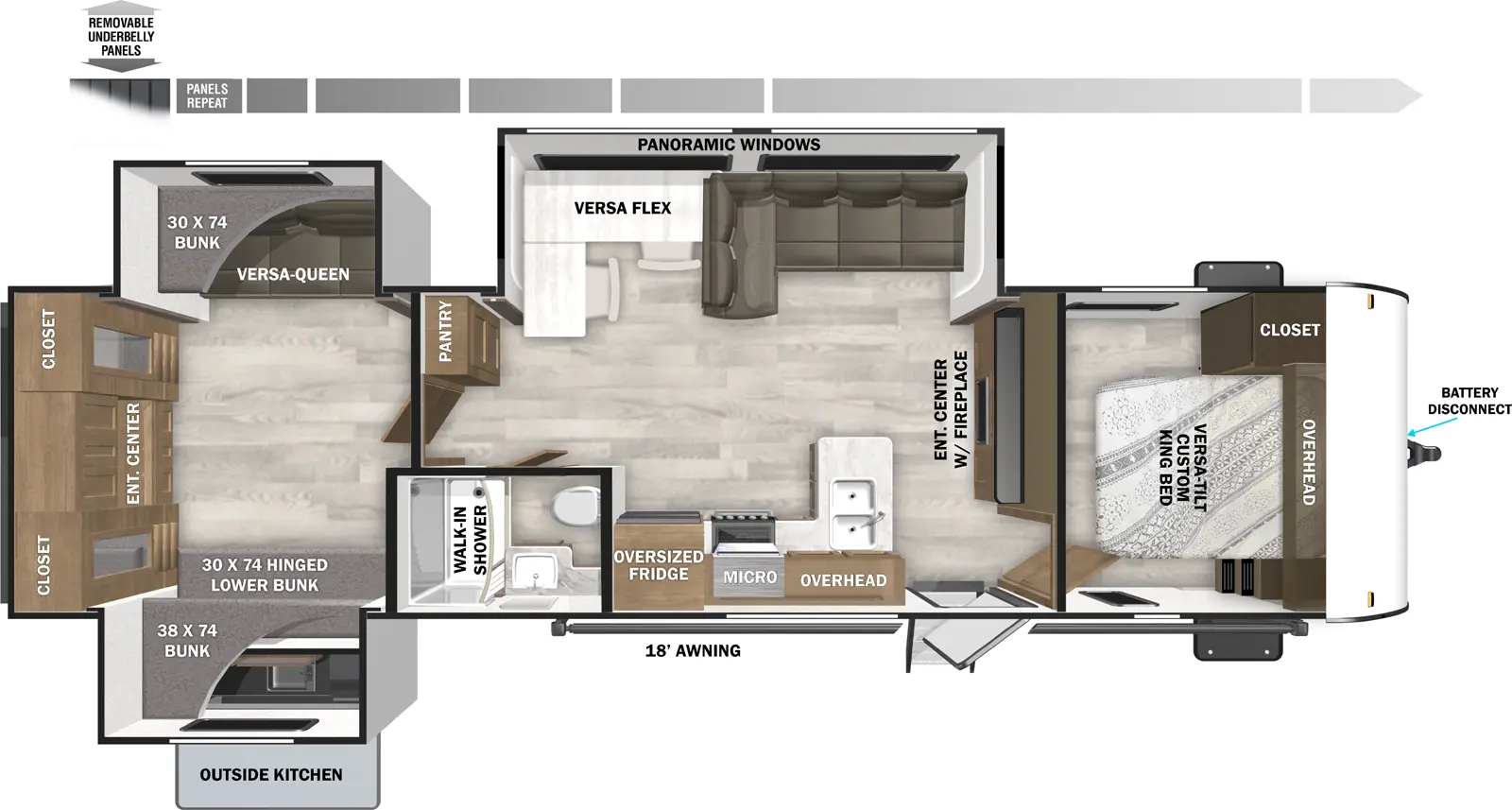 Wildwood 31KQBTS Floorplan